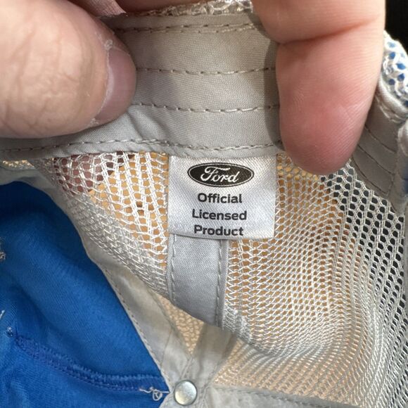 Ford Bronco Retro Logo Blue Snapback Hat Officially Licensed Pre-Owned Cap - Picture 6 of 6